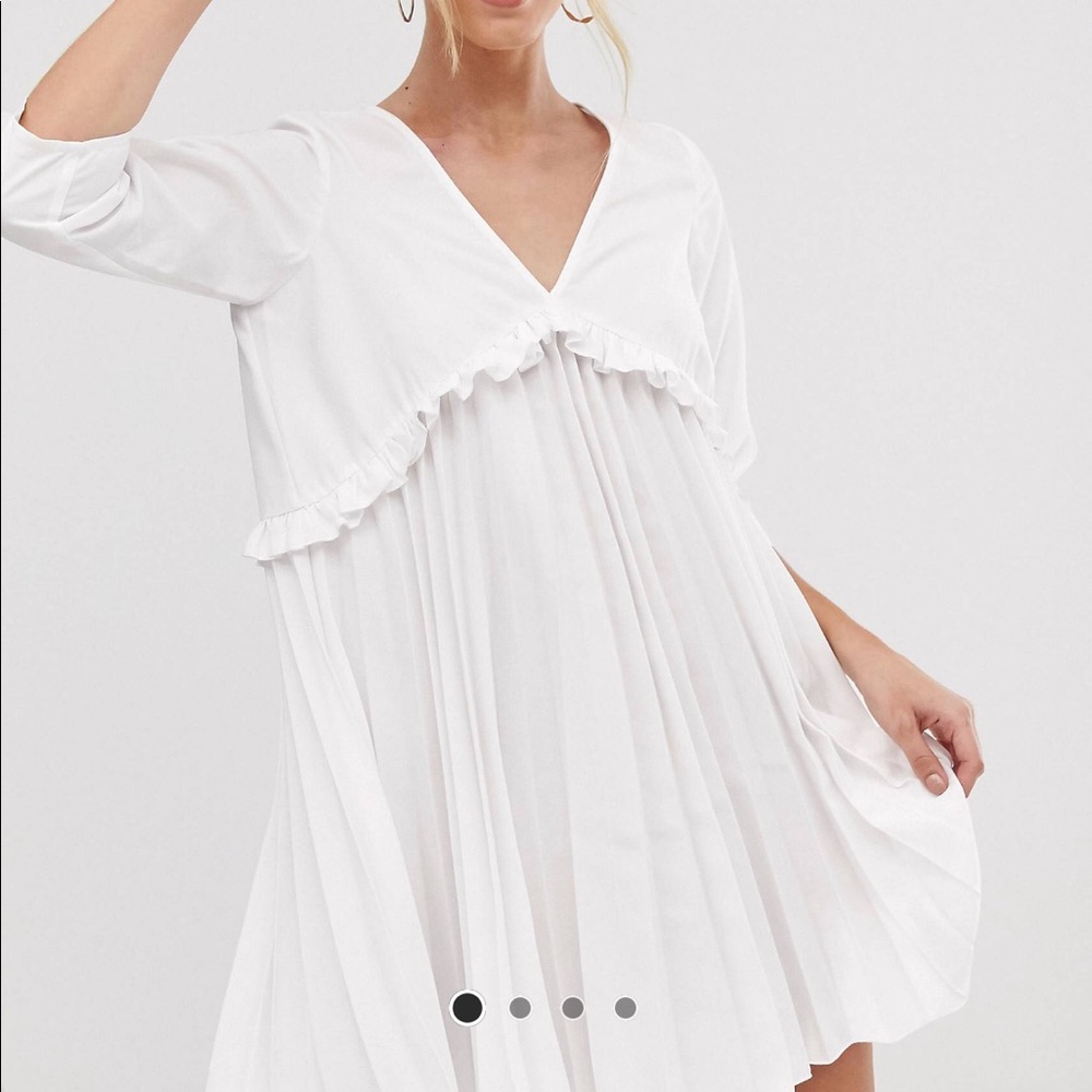 Pleated smock mini dress Price DROP ⬇️⬇️
